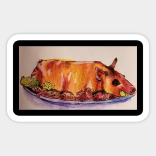 Pig Roast Sticker